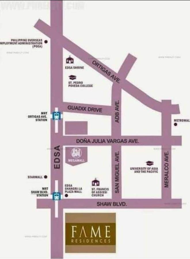 Penthouse Studio At Fame Residence 41St Floor, Shangrila-Megamall 마닐라 외부 사진